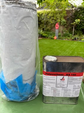 EPDM reparatie rol en EPDM lijm bus 6 kg (vol)