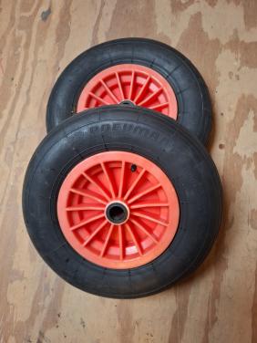 Kunststof luchtband Wielen 2st 400x100