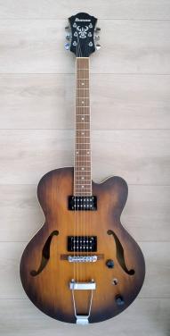 Ibanez AF-55 Tobacco Flame 2024 met gigbag z.g.a.n.