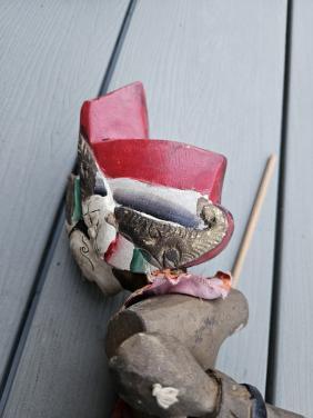 Vintage Wayang Golek pop - Handgemaakte houten pop nette staat