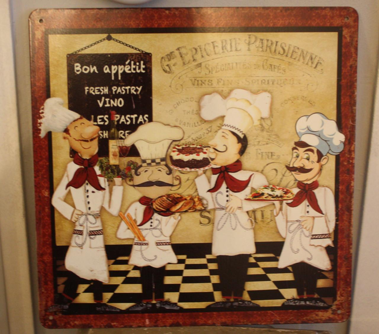 Metalen wandbord keuken trafreel