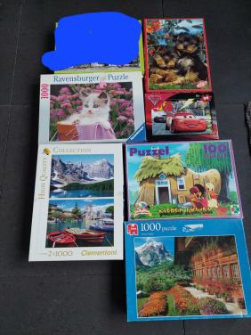 Te koop 9 mooie puzzels