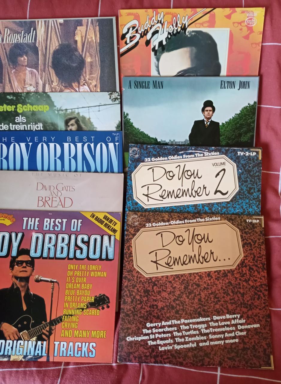 Partij 60 Lp's. Inclusief 6 boxen.