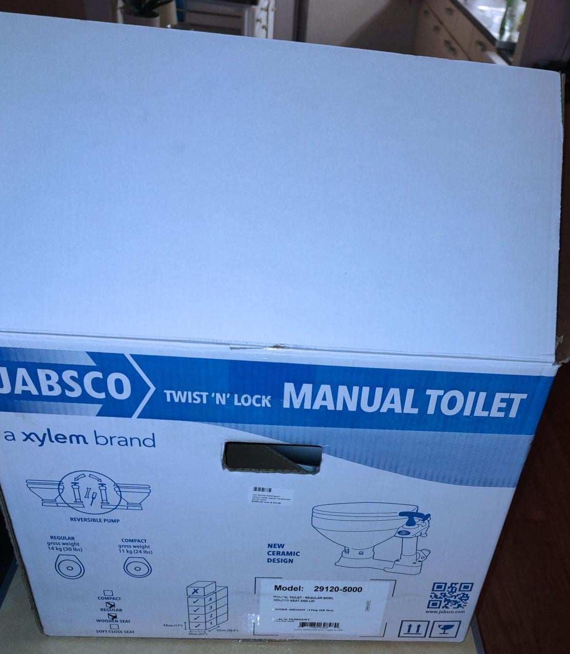 Te koop:  JABSCO Compact toiletpot