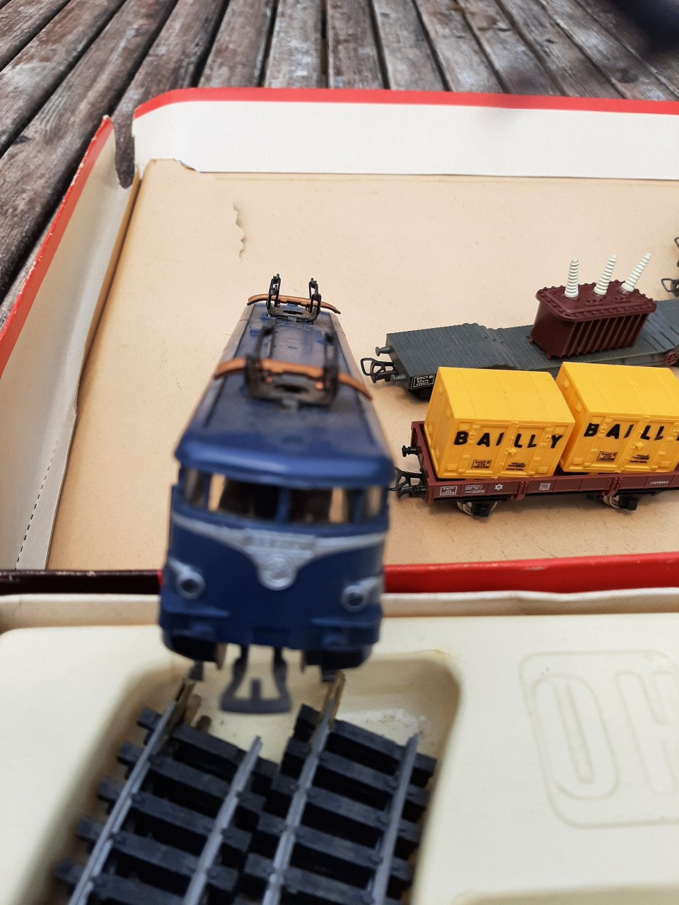 Treinset in doos