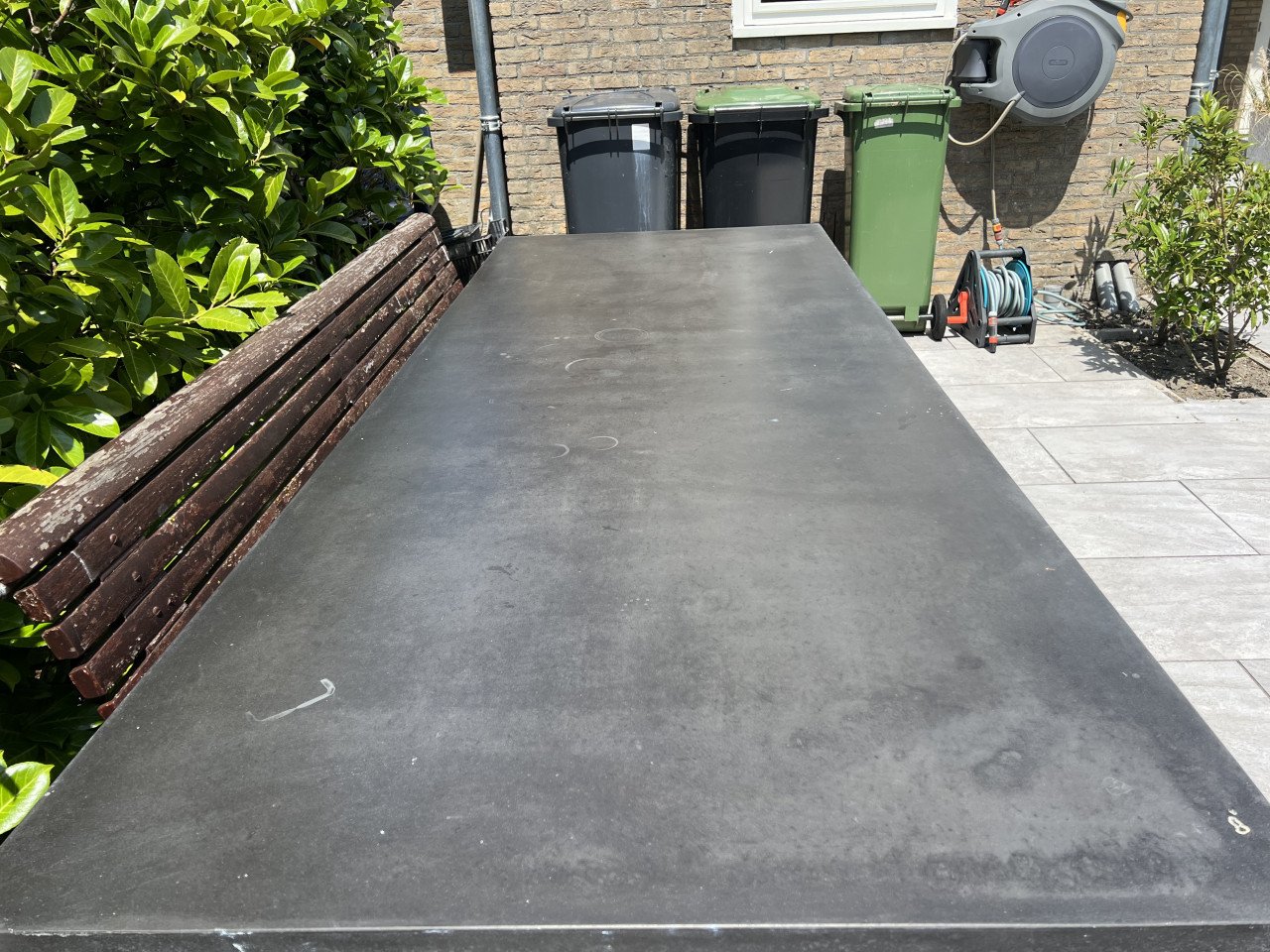 Tuintafel beton 260cm