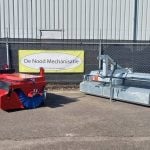 M-sweep tv 600/250 tractor veegmachine hydraulische vangbak
