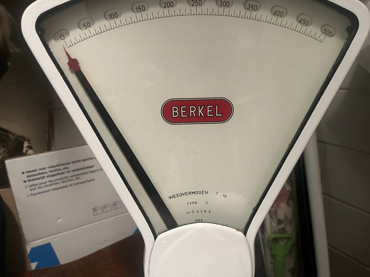 Weegschaal Berkel Type 0, 1 kg   1966