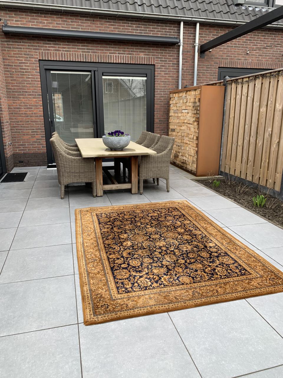 🤎Prachtig Sfeervol Donker-Blauw/Bruin Vintage Vloerkleed 🤎