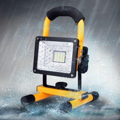 Krachtige LED Bouwlamp oplaadbaar met standaard