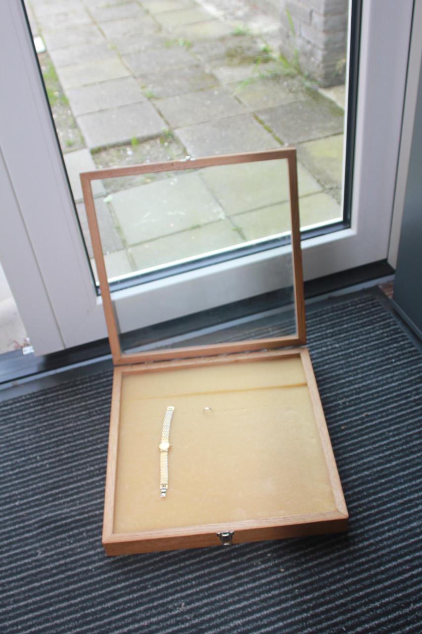 Vitrine kastje/bak 39/39/6 cm