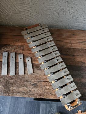 Vintage Xylofoon/Glockenspiel met extra noten