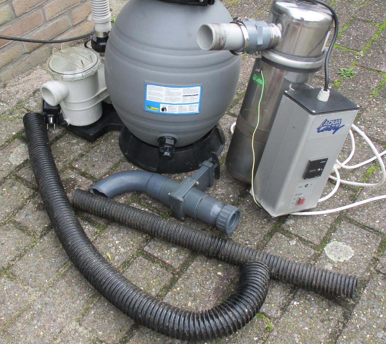 Zwembadpomp + Zandfilter + uv-c sterilisator
