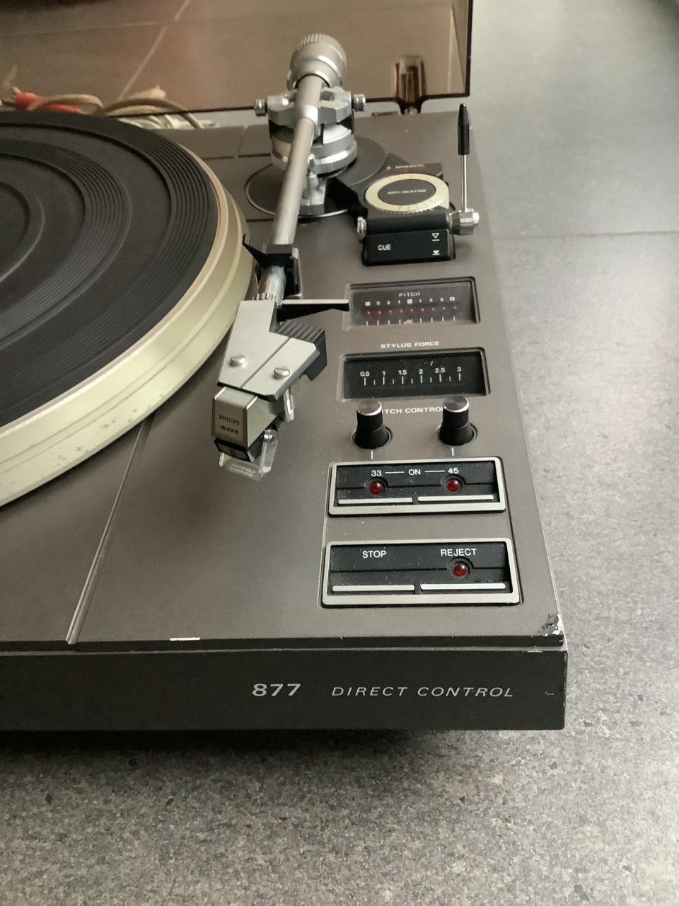 Philips super electronic Draaitafel 877 direct control.