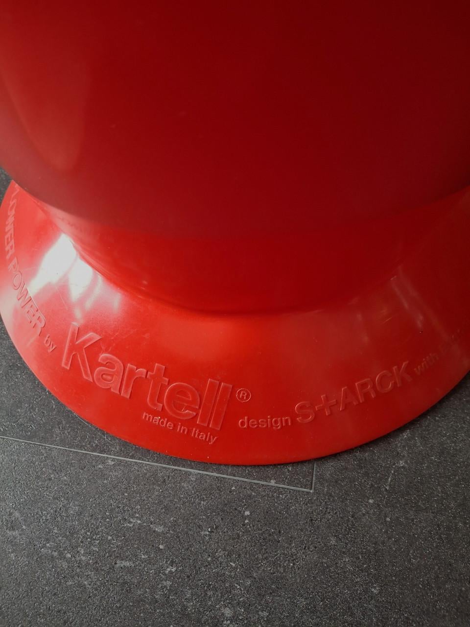 Vaas Philippe Starck (Kartell) Misses Flower Power, rood, 164 cm hoog