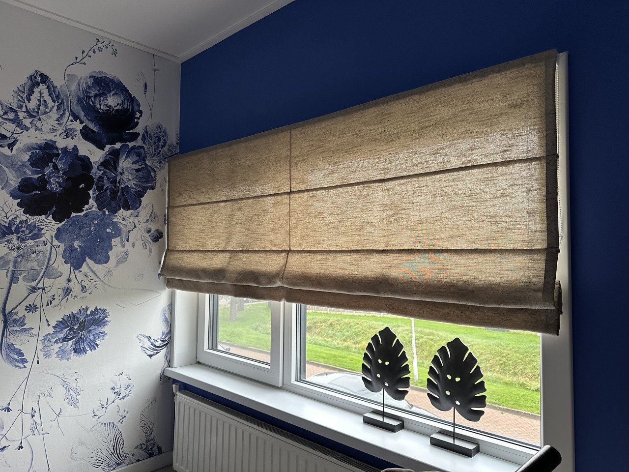 NIEUW in verpakking Vouwgordijn 296cm breed 201cm hoog