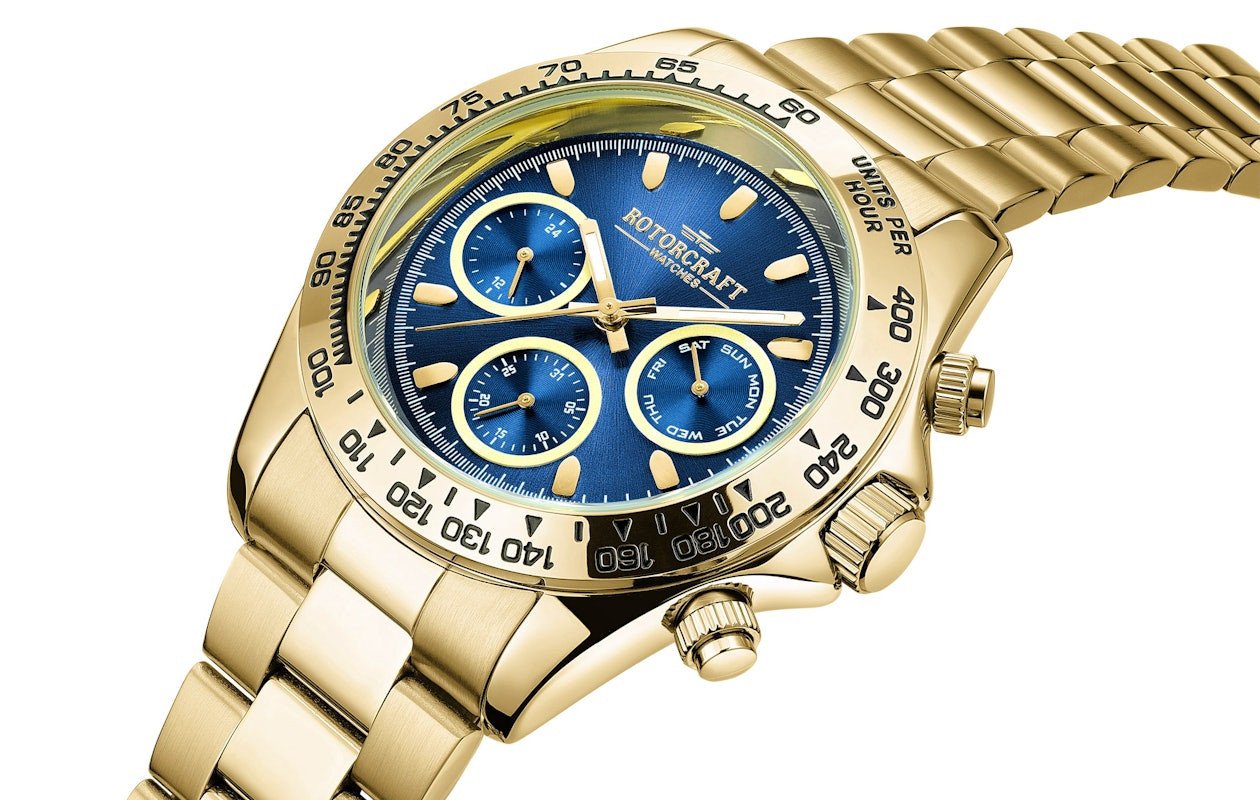 Herenhorloge van Rotorcraft (Cargo RC2703) Zilver Goud of Goud