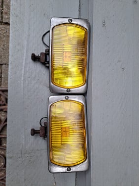 Oldtimer verstralers Cibie geel glas + AKA Duitsland