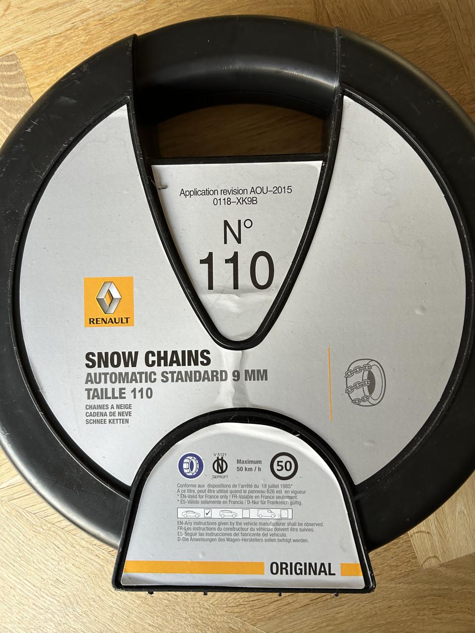 Sneeuwkettingen (ongebruikt), diverse maten, zie foto's