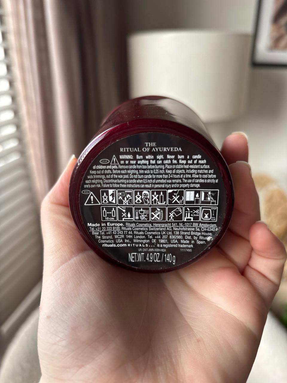 Rituals geurkaars, the ritual of Ayurveda