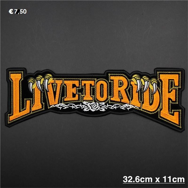 Live to Ride Rug Patch