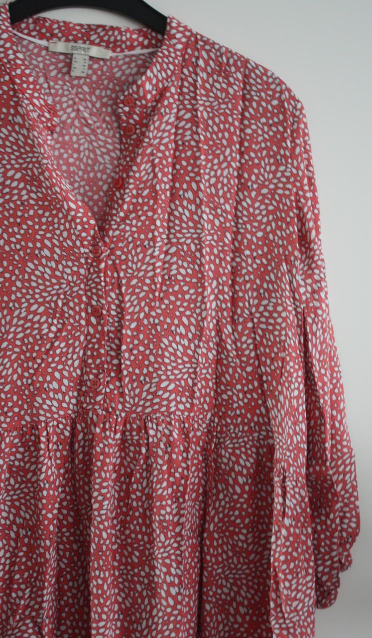 Roze met wit jurk maat 34