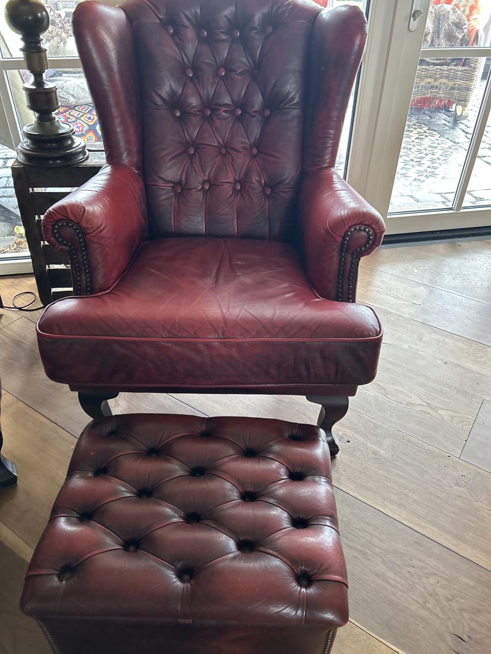Prachtige Chesterfield Oor Fauteuils