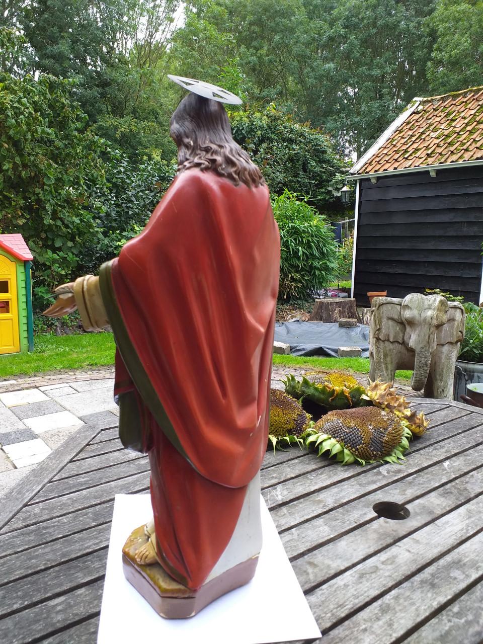 """"Antiek Heilig hart Christus beeld nog in prima staat.""""