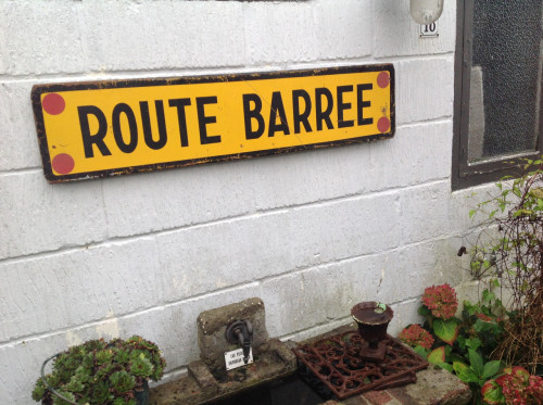 Route Barree bord uit Frankrijk