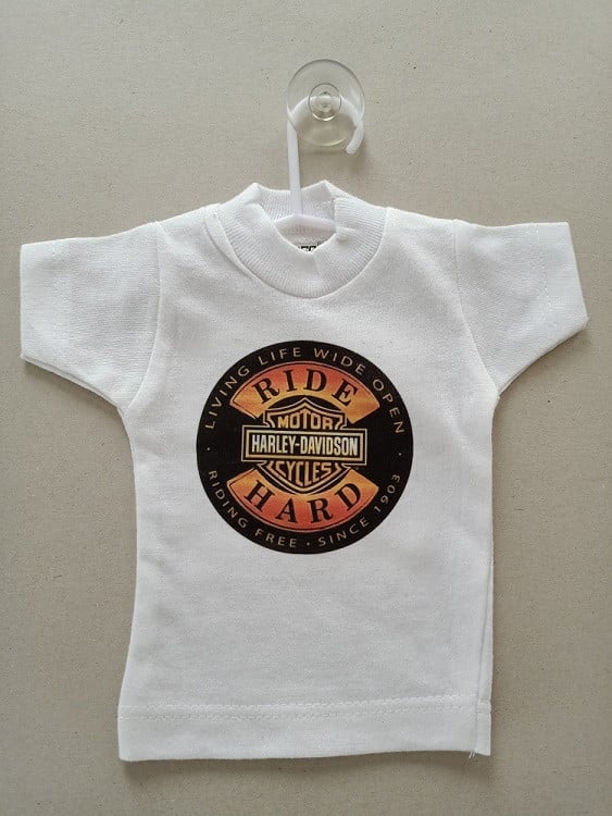 Harley Davidson Mini T'shirtjes Voor in de Auto  NIEUW