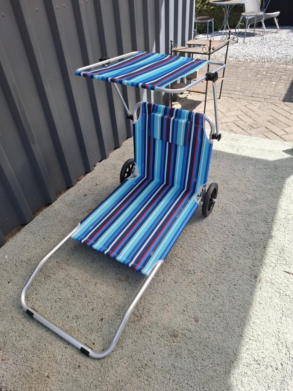 Human nature strandstoel met zonneluifel