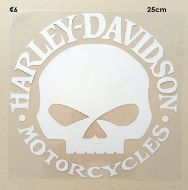 Harley Davidson Sticker 25CM Doorsnee