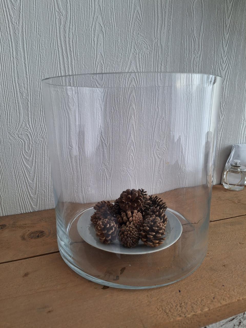 Grote glazen schaal/ pot /