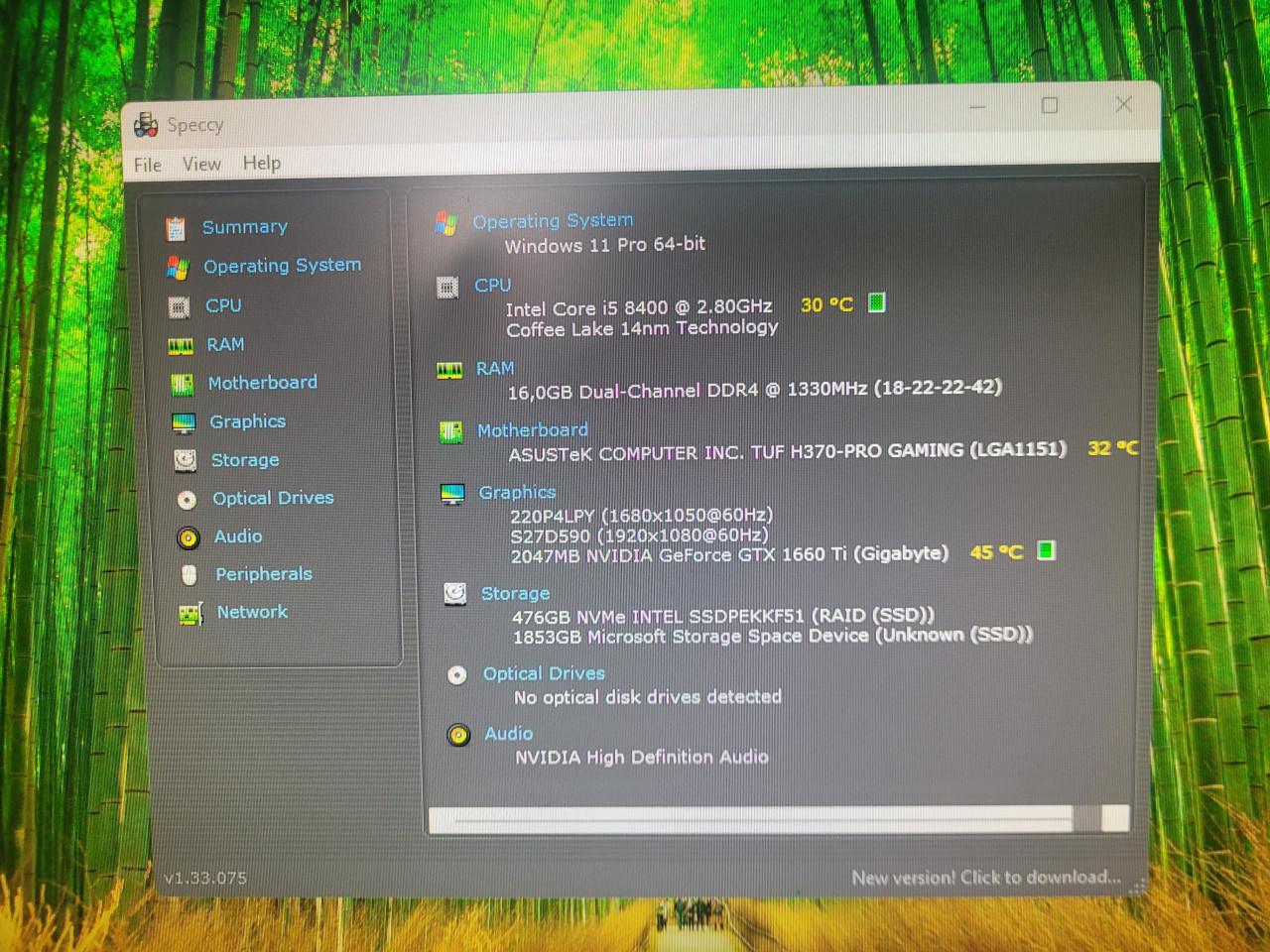 Refurbished Gaming PC/GTX 1660 Ti 6GB/i5-8400/16GB RAM