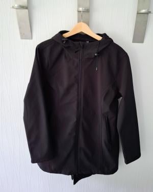 Nieuwe dames zwarte soft shell jas L