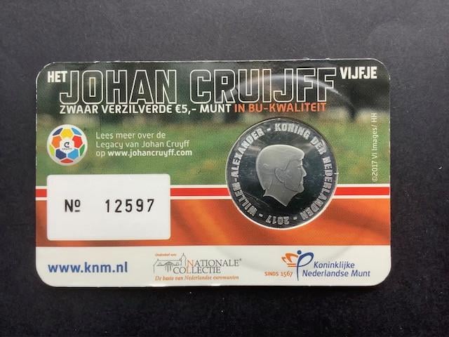 Coincard Het Johan Cruijff Vijfje in BU-kwaliteit.