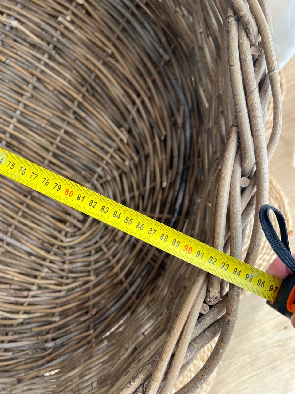 Prachtige rieten/rattan hondenmand | groot formaat