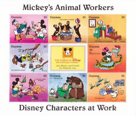 Disney Vel Guyana Mickey's Animal Workers Pfr.