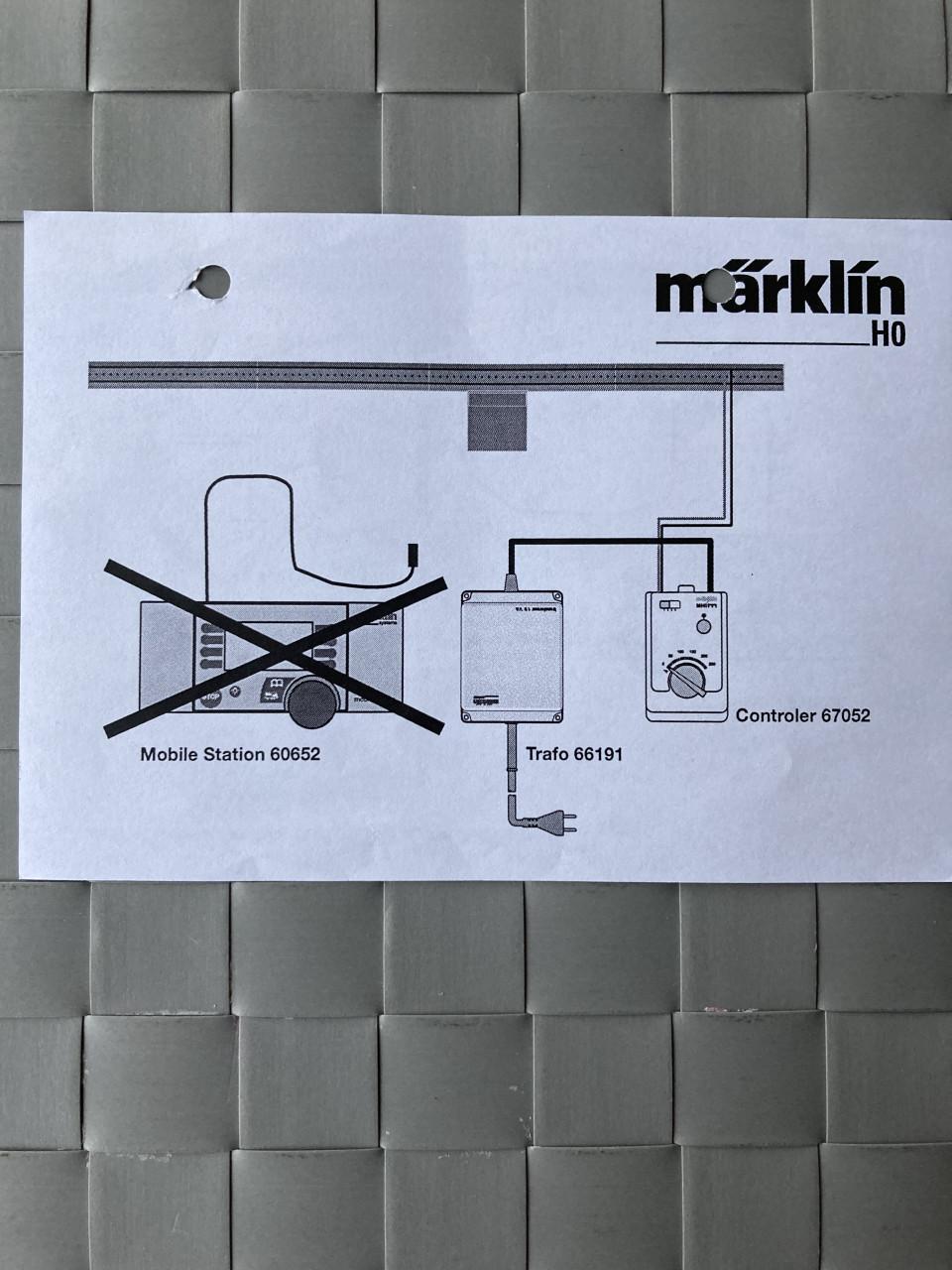 Marklin Fahrregler controler+transformator+ aansluitstukken