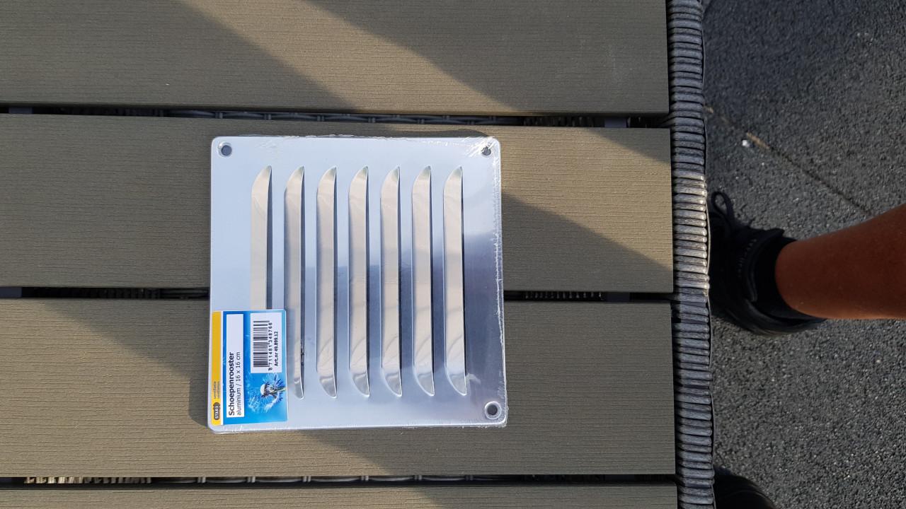 4 stuks schoepenrooster nieuw