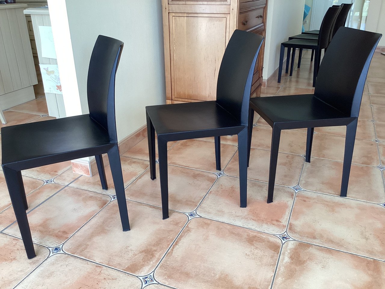 Prachtige exclusieve Poltrona Frau stoelen 6 stuks