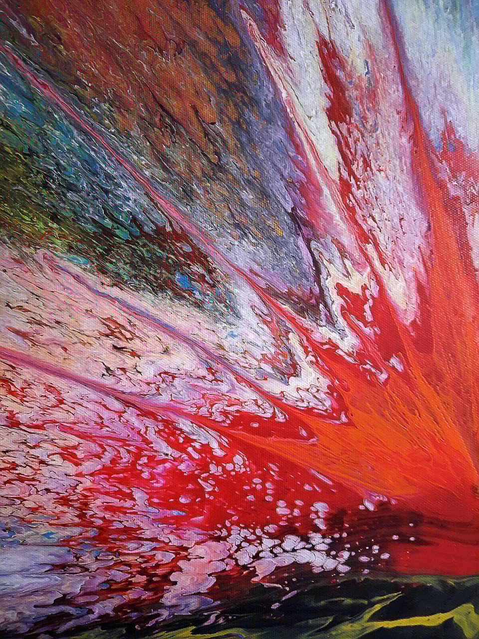 " Flash " Prachtig origineel Acrylschilderij