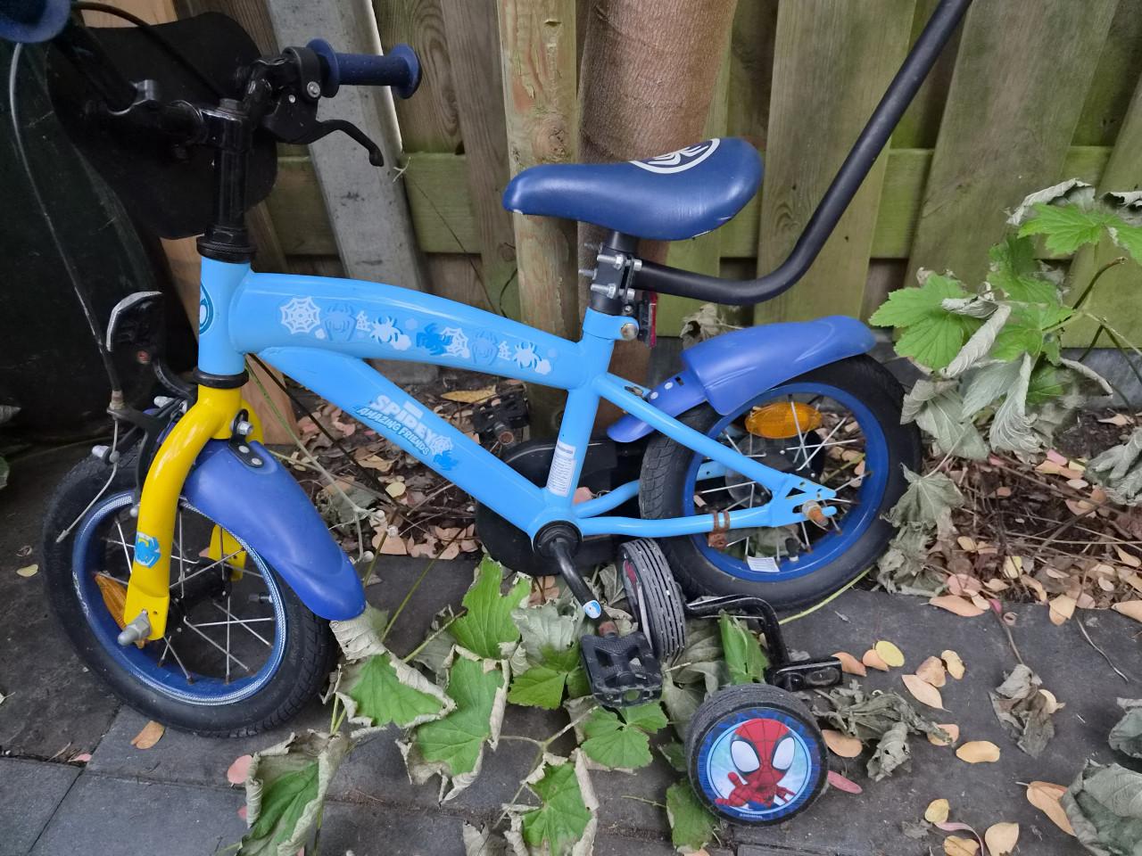 Spiderman fiets 12,5 inch