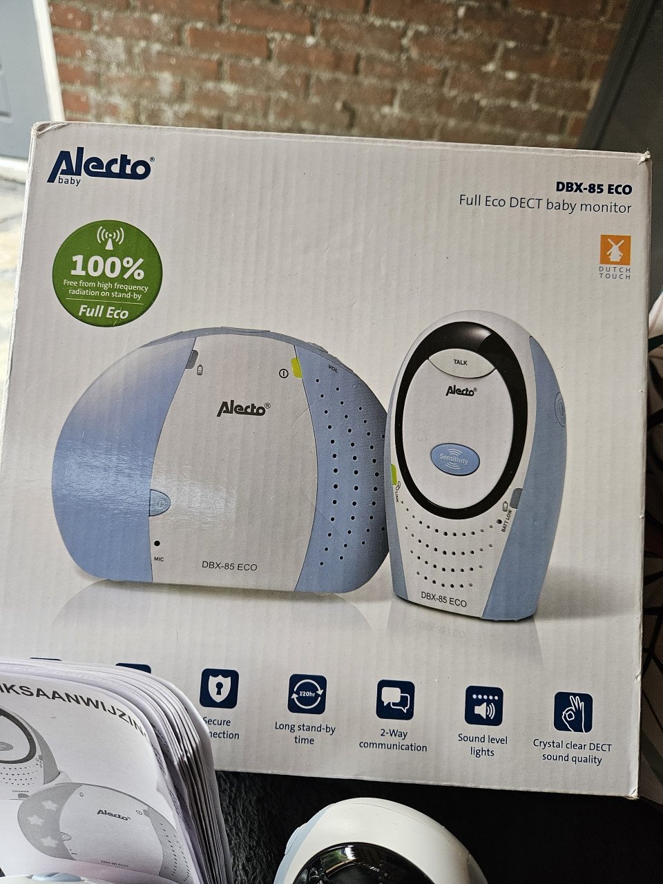 Zgan Alecto DBX-85 ECO - Full Eco DECT Babyfoon, nette staat