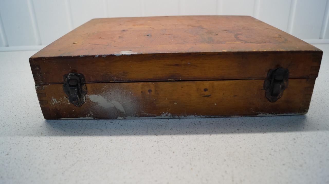 Snij en autogeen branderset in houten kist.