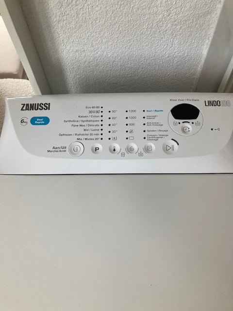 Zanussi wasmachine bovenlader 6 kg