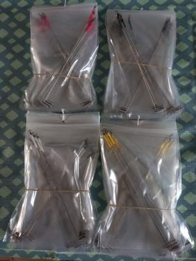 Verenstaal afhouders +/- 20cm in 4 kleuren krimpkous .