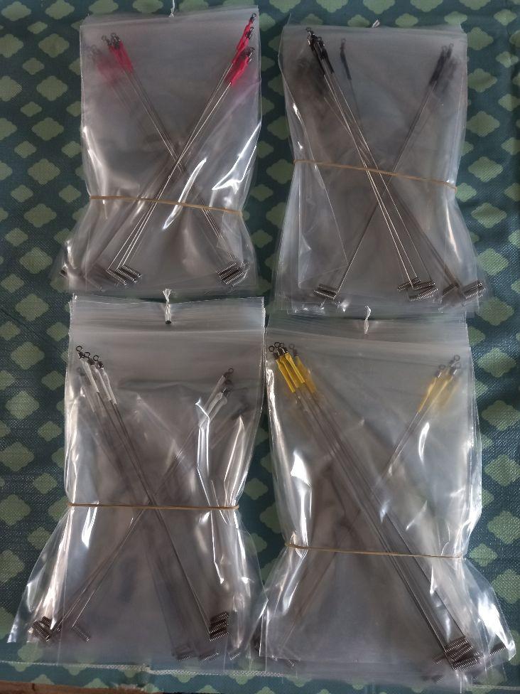 Verenstaal afhouders +/- 20cm in 4 kleuren krimpkous .