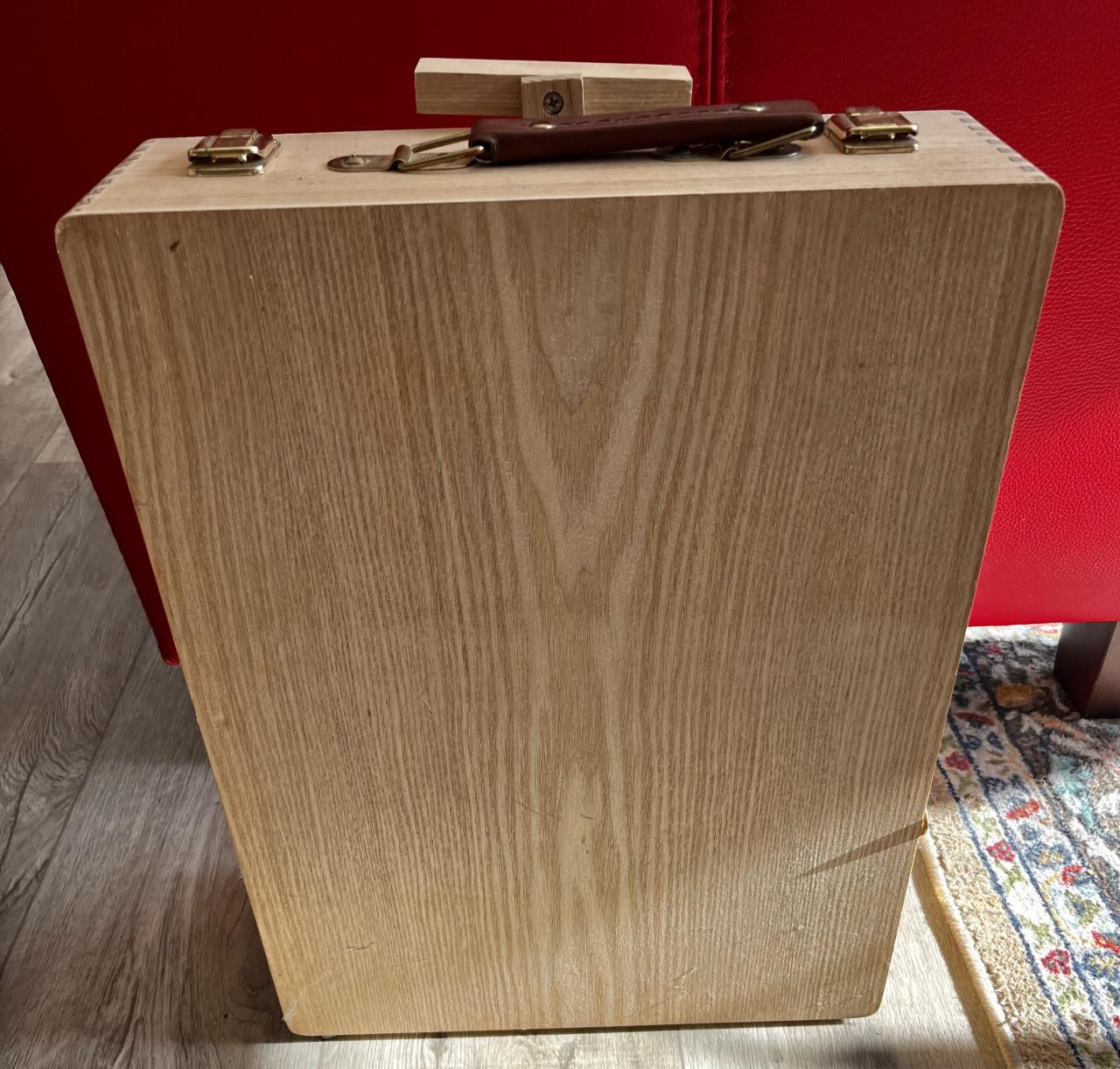 Houten Tafel ezel opbergkist