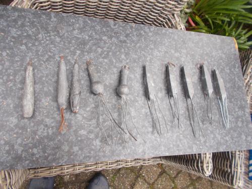 10 stuks vislood voor de bootvisserij